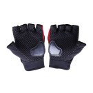 Моторукавички всесезонні без пальців VIRTUE YM001-15 size L мембрана карбон на липучці червоні