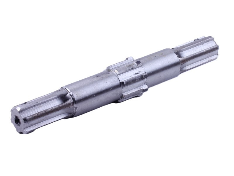 Вал вторичный редуктора фрезы YBX, L-255 мм, Z-6