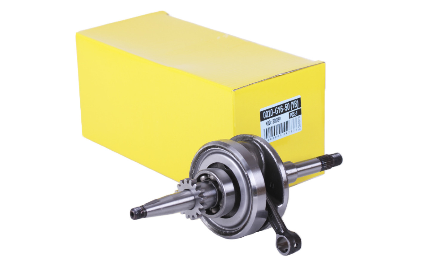 Коленвал с подшипниками YBX на бензиновый двигатель 50CC4T, к-т: 2 шт.: 6204RS + 6004RS