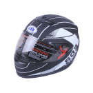 Шлем мотоциклетный интеграл VIRTUE MD-803 (черный с белым матовый, size L)