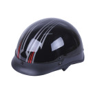 Шлем каска мотоциклетный MD-513 TΛTΛ (черный глянцевый, size L)