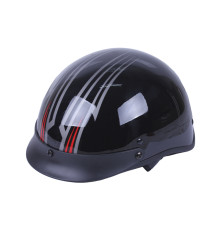 Шолом-каска для мотоцикла, скутера MD-513 TT AGRO MOTO (чорний глянсовий, size L)