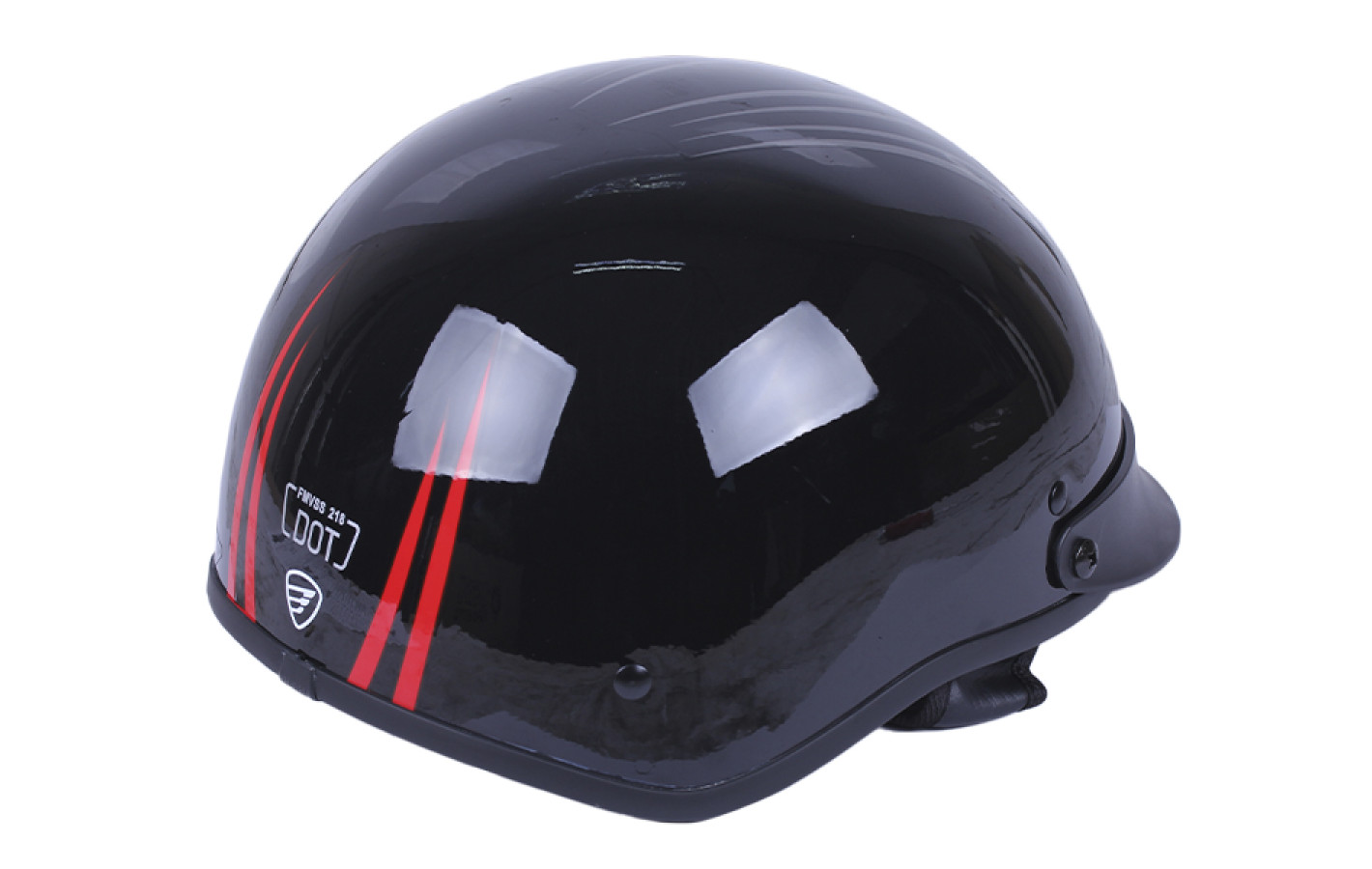 Шлем каска мотоциклетный MD-513 TΛTΛ (черный глянцевый, size L)