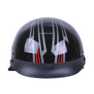 Шлем каска мотоциклетный MD-513 TΛTΛ (черный глянцевый, size L)