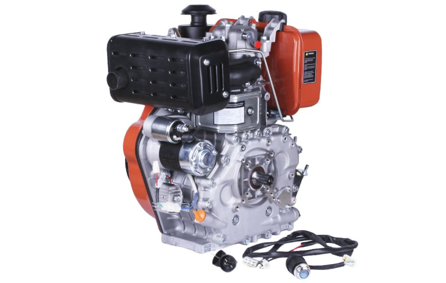 Двигатель дизельний с электростартером 186FE TT AGRO MOTO (с выходом вала под шлицы, 25 мм) 9 л.с.