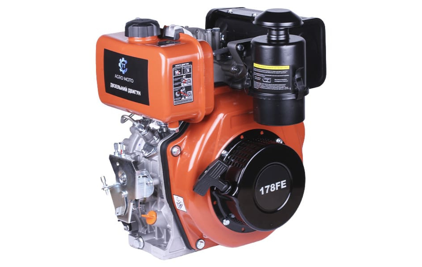 Двигун 178FE - дизель (під шліци діаметр 25 мм) (6 к.с.) з електростартером