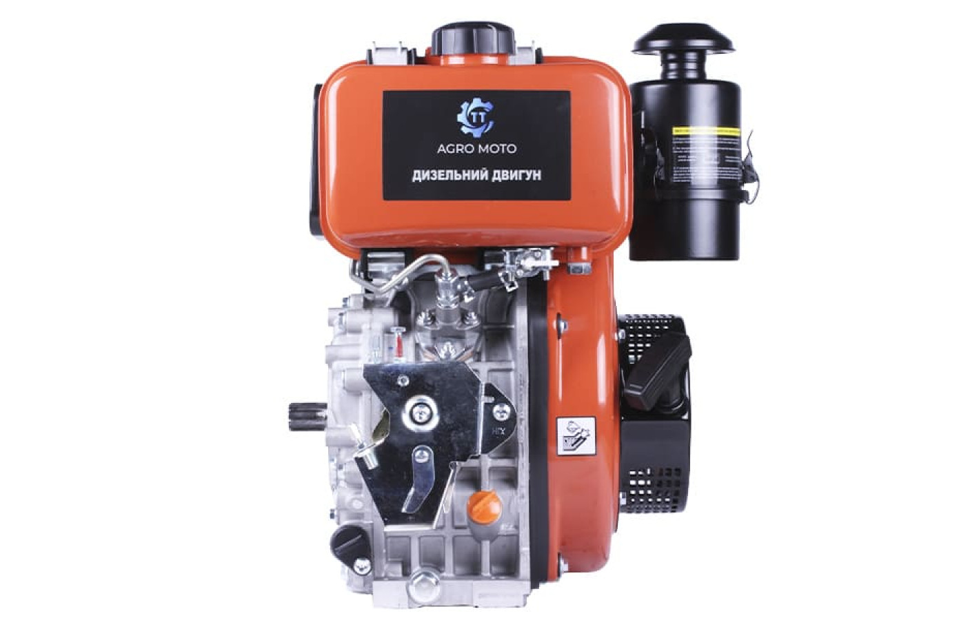 Двигатель дизельный 178F TT AGRO MOTO (с выходом вала под шлицы, 25 мм) 6 л.с.
