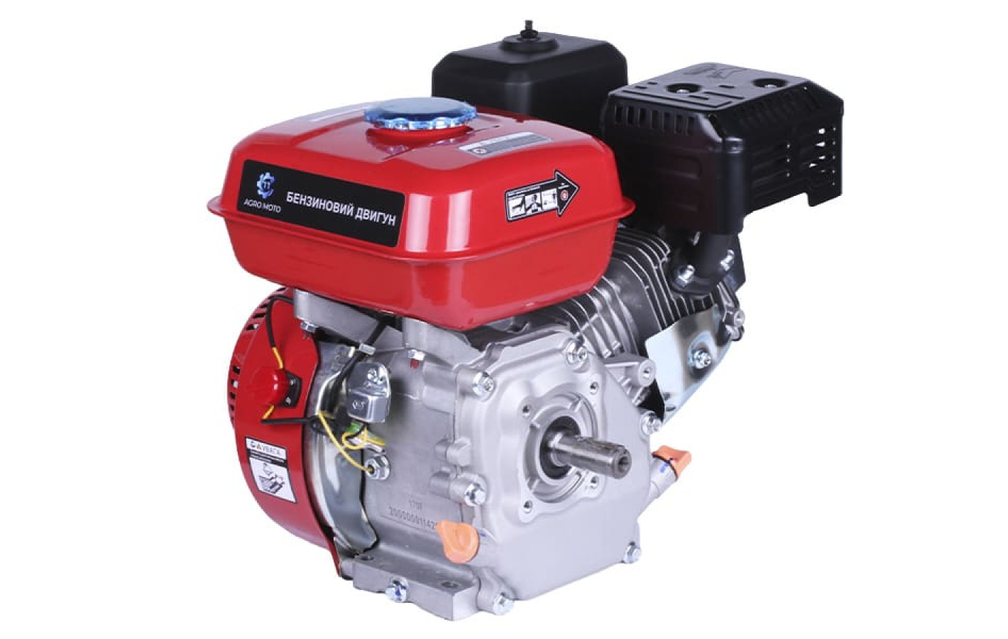 Двигун бензиновий 170F TT AGRO MOTO (з виходом валу під шпонку, 20 мм) 7 л.