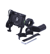 Утримувач телефону TT AGRO MOTO M6S алюміній чорний з кріпленням на кермо, Kewiq