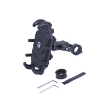 Тримач телефону TT AGRO MOTO M26-C1 з протиударною та протиугінною конструкцією, з кріпленням на кермо, Kewiq