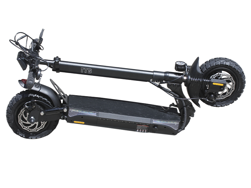 Электросамокат TTG черный с блютузом T4, 500w, 48V, 10AH