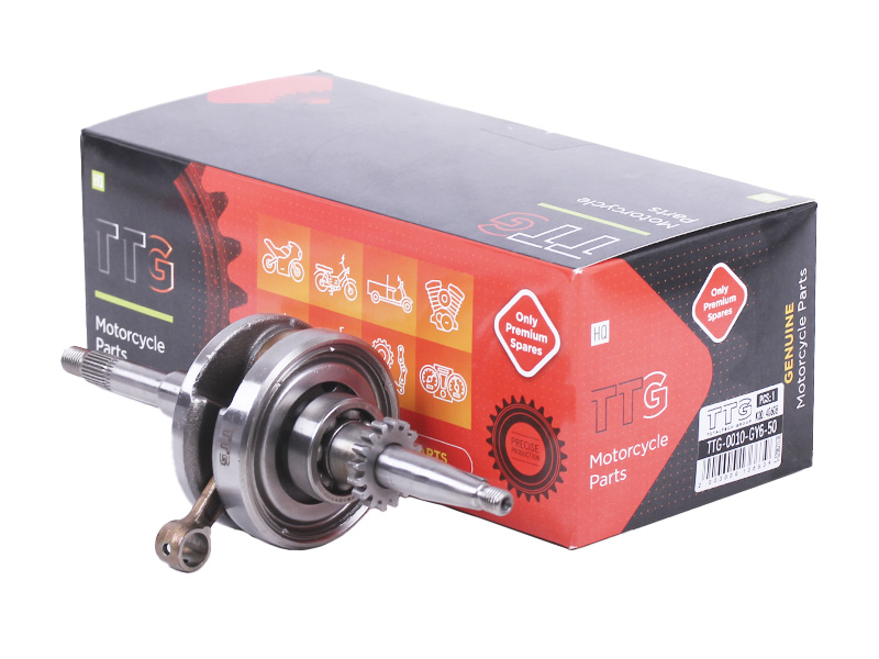 Коленвал с подшипниками TTG на бензиновый двигатель 50CC4T, к-т 2 шт.: 6204RS, 6004RS