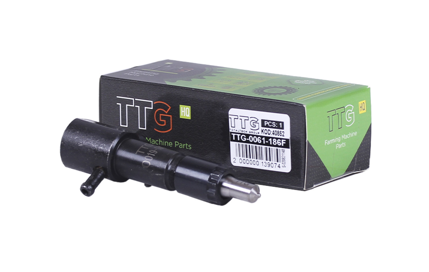 Форсунка короткая TTG L-98 мм на мотоблок з дизельным двигателем 186F