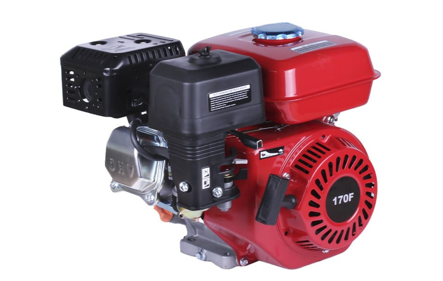 Двигун бензиновий 170F TT AGRO MOTO (з виходом валу під шліци, 20 мм) 7 л.с.