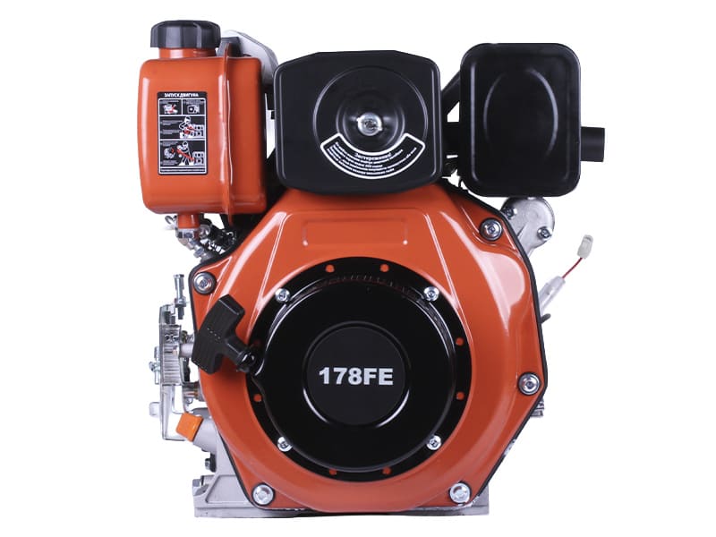 Двигун дизельний з електростартером 178FE TT AGRO MOTO (з виходом валу під конус) 6 к.с.
