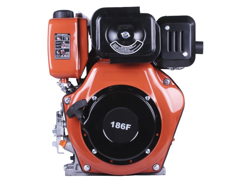 Двигун дизельний 186F TT AGRO MOTO (з виходом валу під конус) 9 к.с.