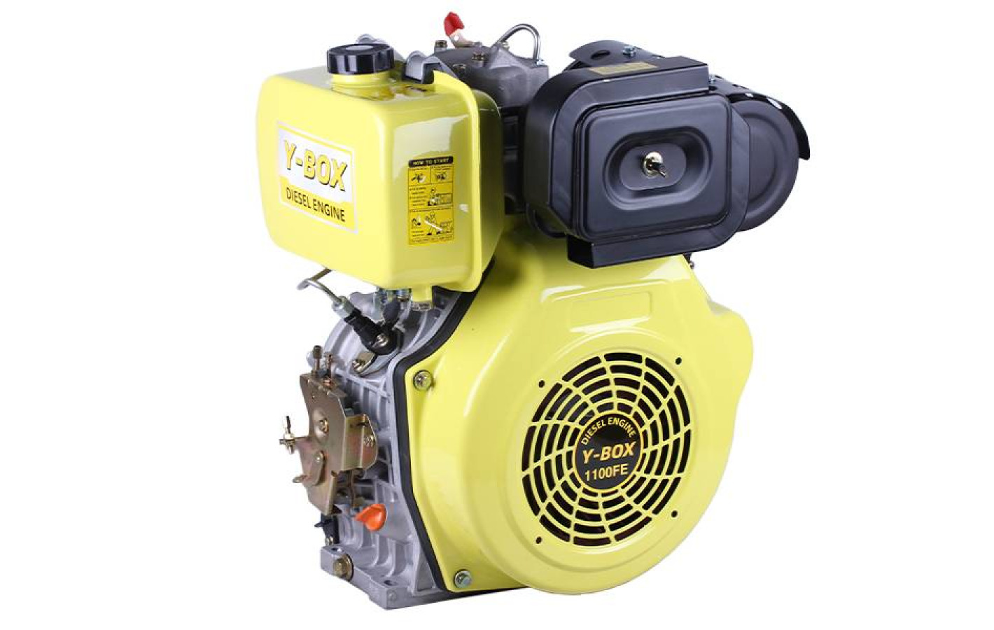 Двигун дизельний 1100FE YBX (під шліци, 25 мм) 15 к.с.