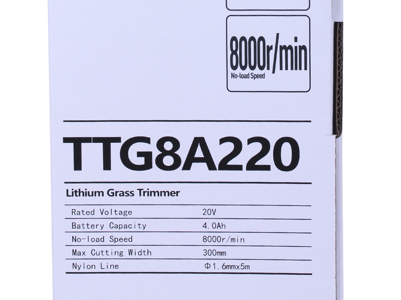Тример акумуляторний TTG8A220 20V (АКБ 4Ач + зарядний пристрій)