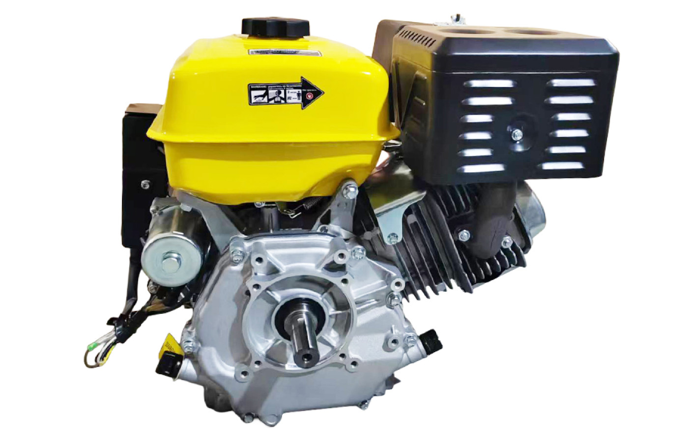 Двигатель 192FE - бензин (под шпонку диаметр 25 мм) (16 л.с.) с электростартером - YBX