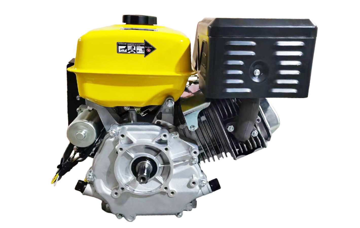Двигатель 192FE - бензин (под шлицы диаметр 25 мм) (16 л.с.) с электростартером - YBX