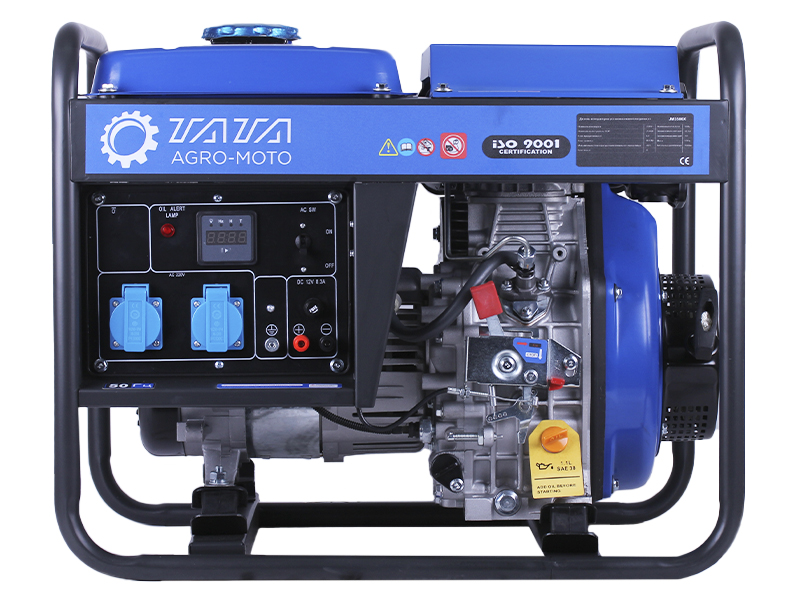 Генератор дизельный JM3500X 2.8/3.3KW 220V TT AGRO MOTO (однофазный)