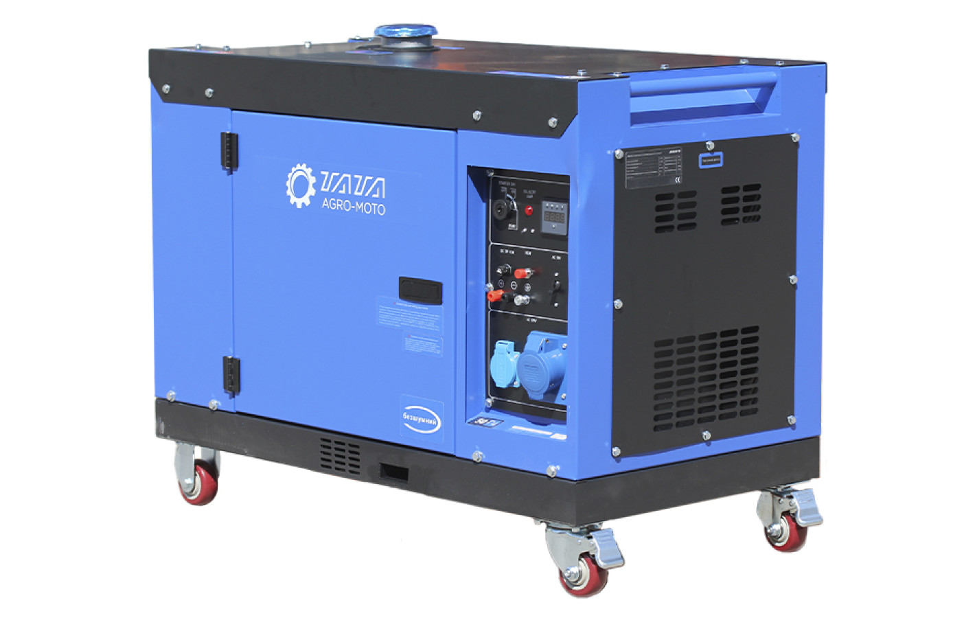 Генератор безшумний дизельний TΛTΛ JM9000TD 6.0/6.5KW (однофазний, зі свічкою розжарення)