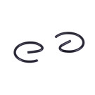 Стопорные кольца, к-т: 2 шт. для рассеивателя "туман"