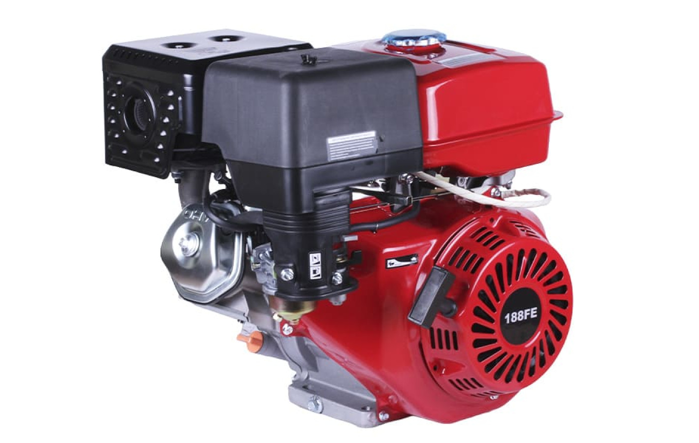 Двигун бензиновий з електростартером 188FE TT AGRO MOTO (з виходом валу під шпонку, 25 мм) 13 л.с.
