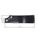 Ніж фрези правий 1GLN125/140 720gr 60*215 мм Mototraktor
