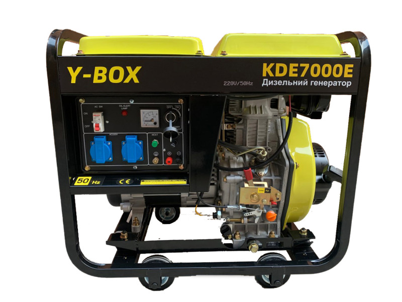 Генератор дизельный KDE7000E 4.5/5.0KW 220V YBX (однофазный) двигатель 186FE