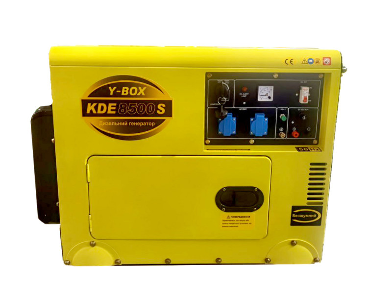 Генератор дизельний KDE8500E 6.0/6.5KW 220V YBX (однофазний, зі свічкою розжарення) двигун F192FE