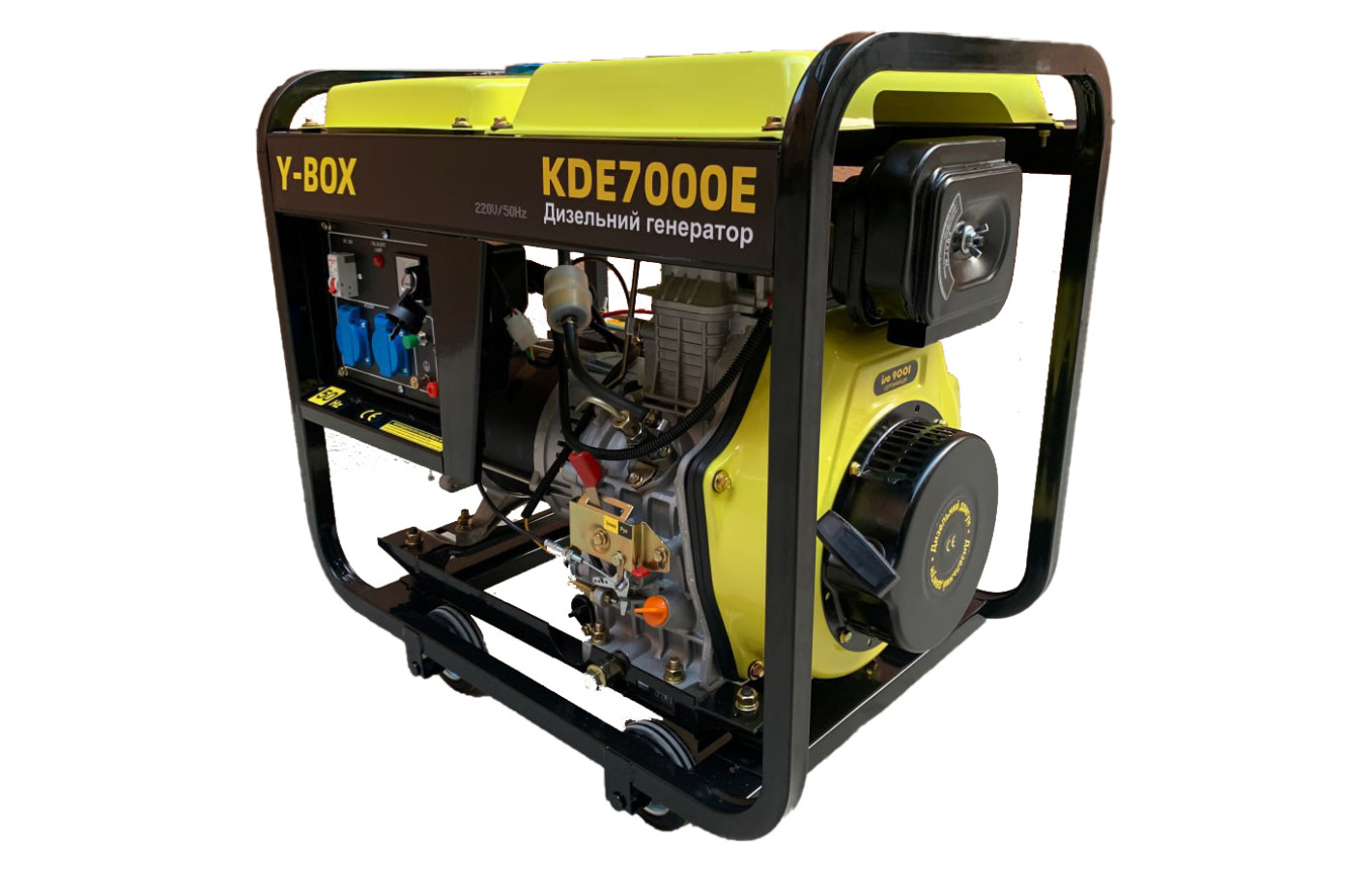 Генератор дизельний KDE7000S 4.5/5.0KW 220V YBX (однофазний, безшумний) двигун 186FE