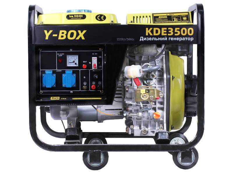 Генератор дизельный KDE3500 2.8/3.0KW 220V YBX (однофазный, со свечой накала) двигатель 178F