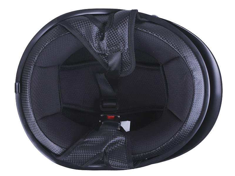 Шлем-каска для мотоцикла, скутера VIRTUE MD-513, черный глянцевый, size М