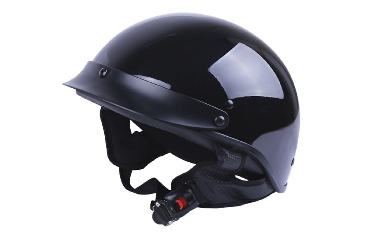 Шлем мотоциклетный VIRTUE MD-513, черный глянцевый, size L