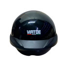 Шолом-каска для мотоцикла, скутера VIRTUE MD-513-1, чорний глянсовий з прозорим склом, size M УЦІНКА