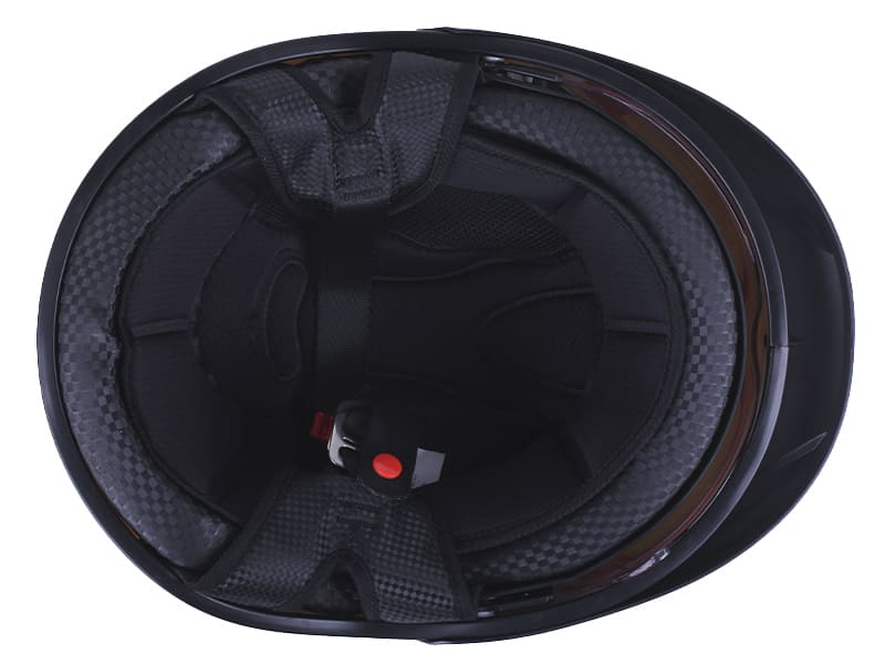 Шолом-каска для мотоцикла, скутера VIRTUE MD-513-1, білий глянсовий із прозорим склом, size L