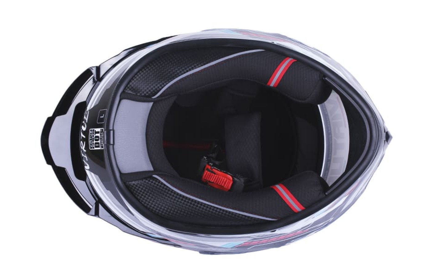 Шлем мотоциклетный интеграл VIRTUE MD-821, черный с цветным, size M