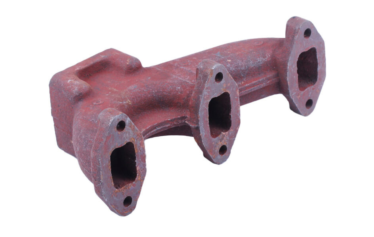 Коллектор выпускной TΛTΛ на трактор DongFeng 240/244, Foton 240/244, Jinma 240/244 с дизельным двигателем КМ385ВТ, тип 2  УЦЕНКА