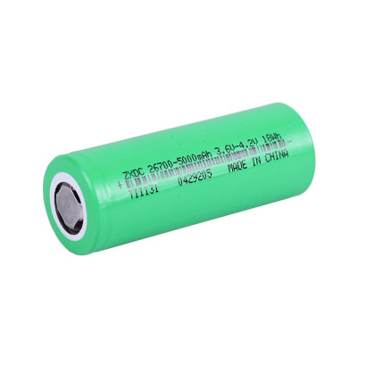 Rechargeable battery TATA 26700 (5000 mAh, 3.7 V, 3C)