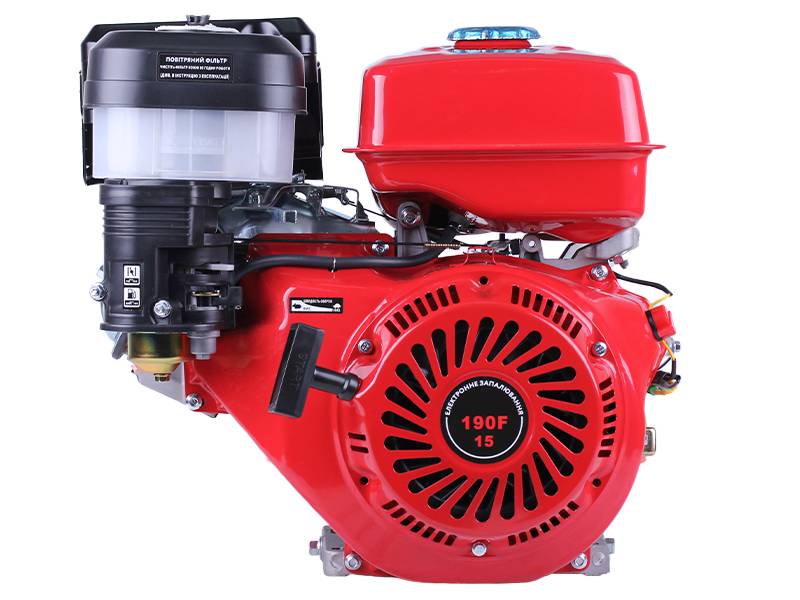 Двигун бензиновий 190F TT AGRO MOTO (з виходом валу під шпонку, 25 мм) 15 к.с.