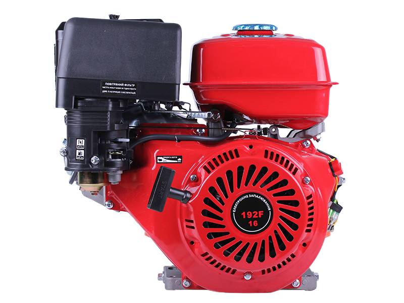 Двигун бензиновий 192F TT AGRO MOTO (з виходом валу під шліц, 25 мм) 16 к.с.