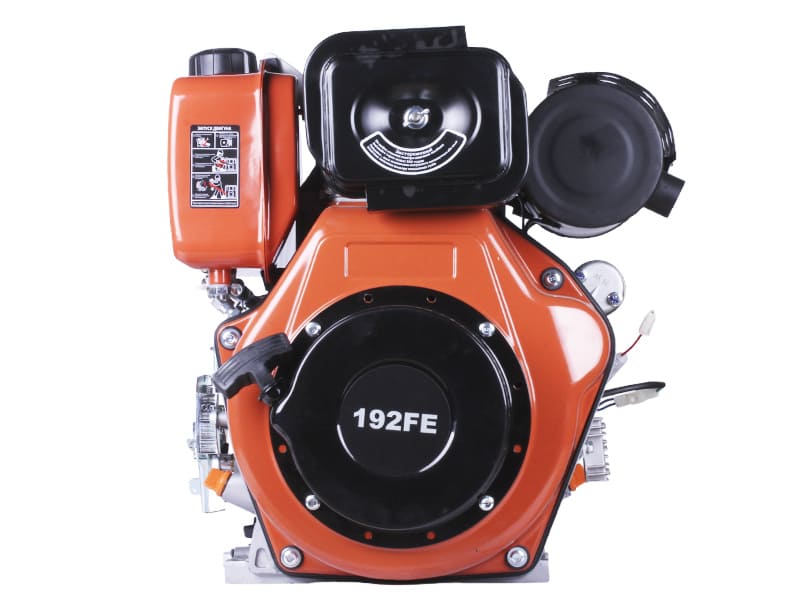 Двигатель дизельный 192FE TT AGRO MOTO с электростартером (выход вала под шлицы, 25 мм) 14,8 л.с.