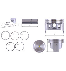 Поршневий комплект 92,00 мм STD TT AGRO MOTO на бензиновий двигун 192F для генератора GN 5-6 KW
