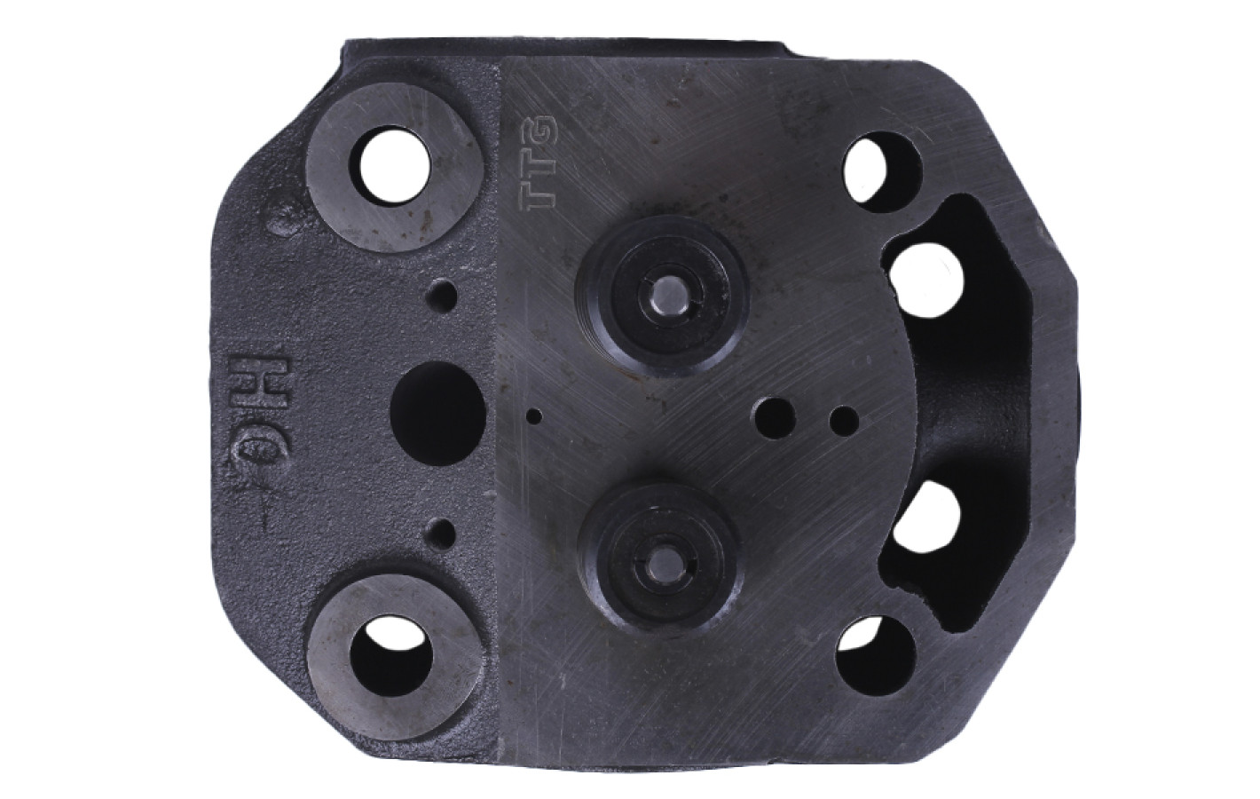 Головка цилиндра в сборе TTG на дизельный двигатель 195N мототрактора ZUBR, под форсунку диаметр 21 мм