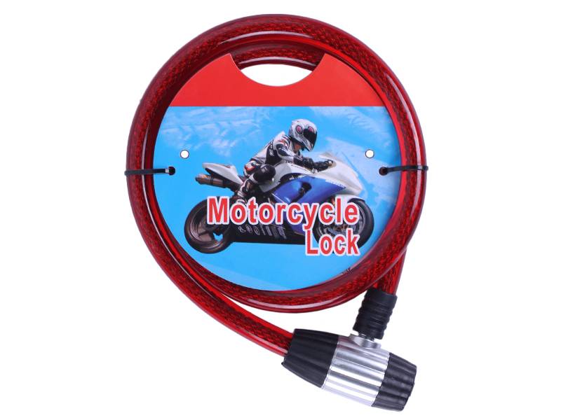 Замок противоугонный ZX2116 TT AGRO MOTO, спиральный, 15мм×1000мм (под ключ)