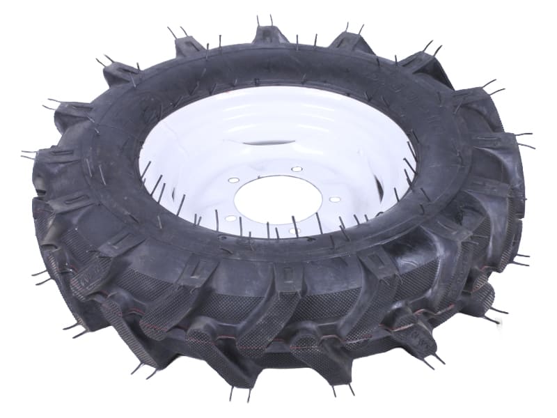 Колесо в сборе YBX 6.00×12 (под 5 болтов) серебряный диск
